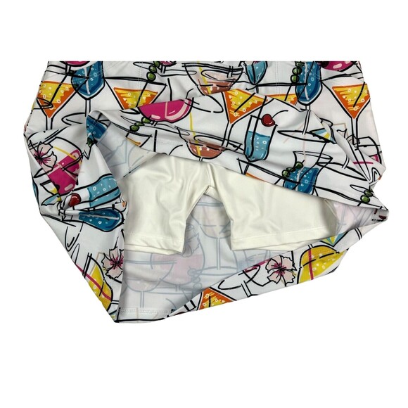 B Skinz Club House Skort  Women's XS  White Cocktails Activewear Pull-on - Picture 2 of 7